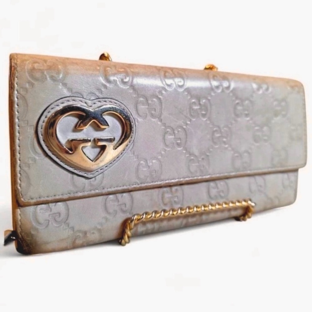 Gucci Guccissima Ivory Long Wallet